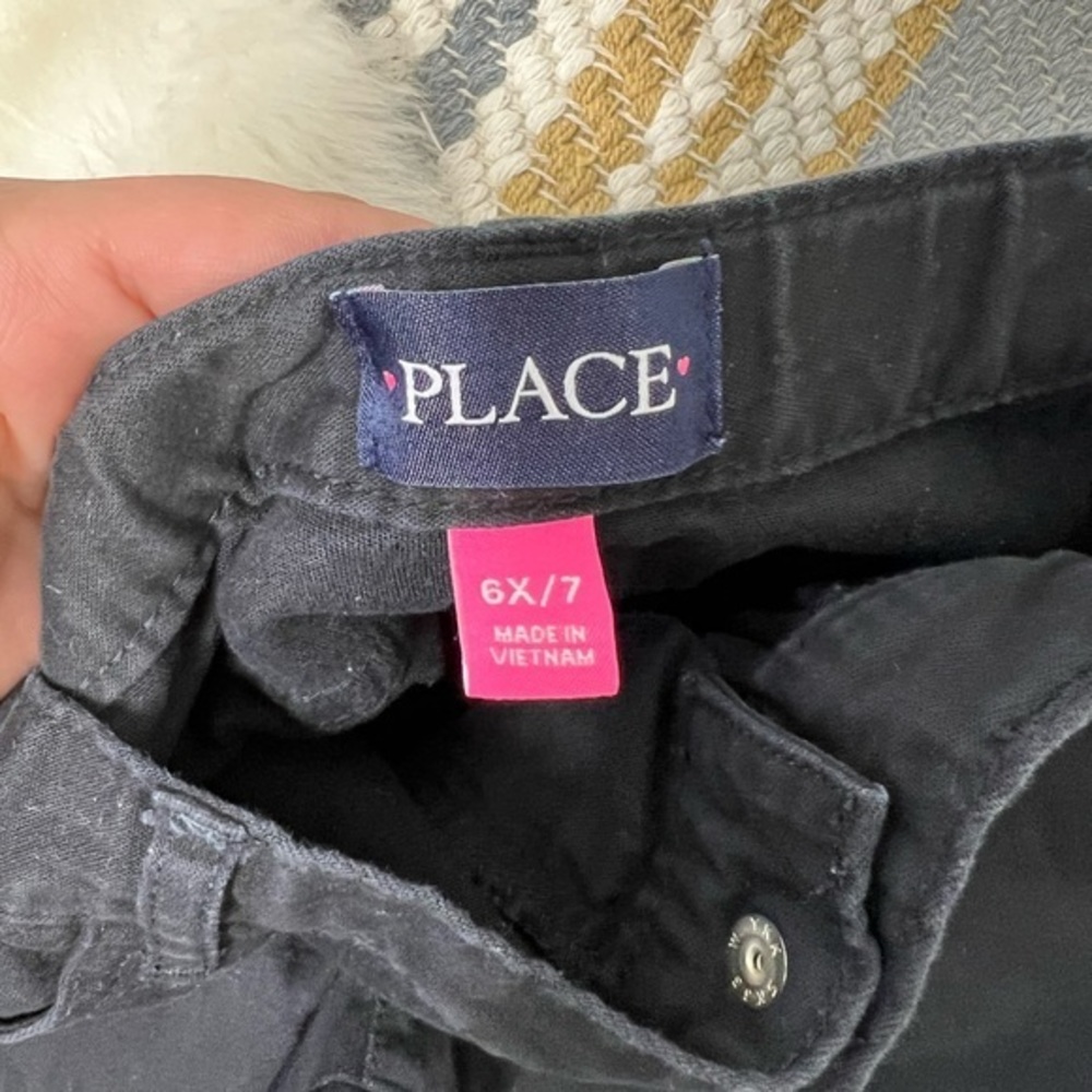 The Children’s Place black girl denim jeans A6-30 - Picture 2 of 5